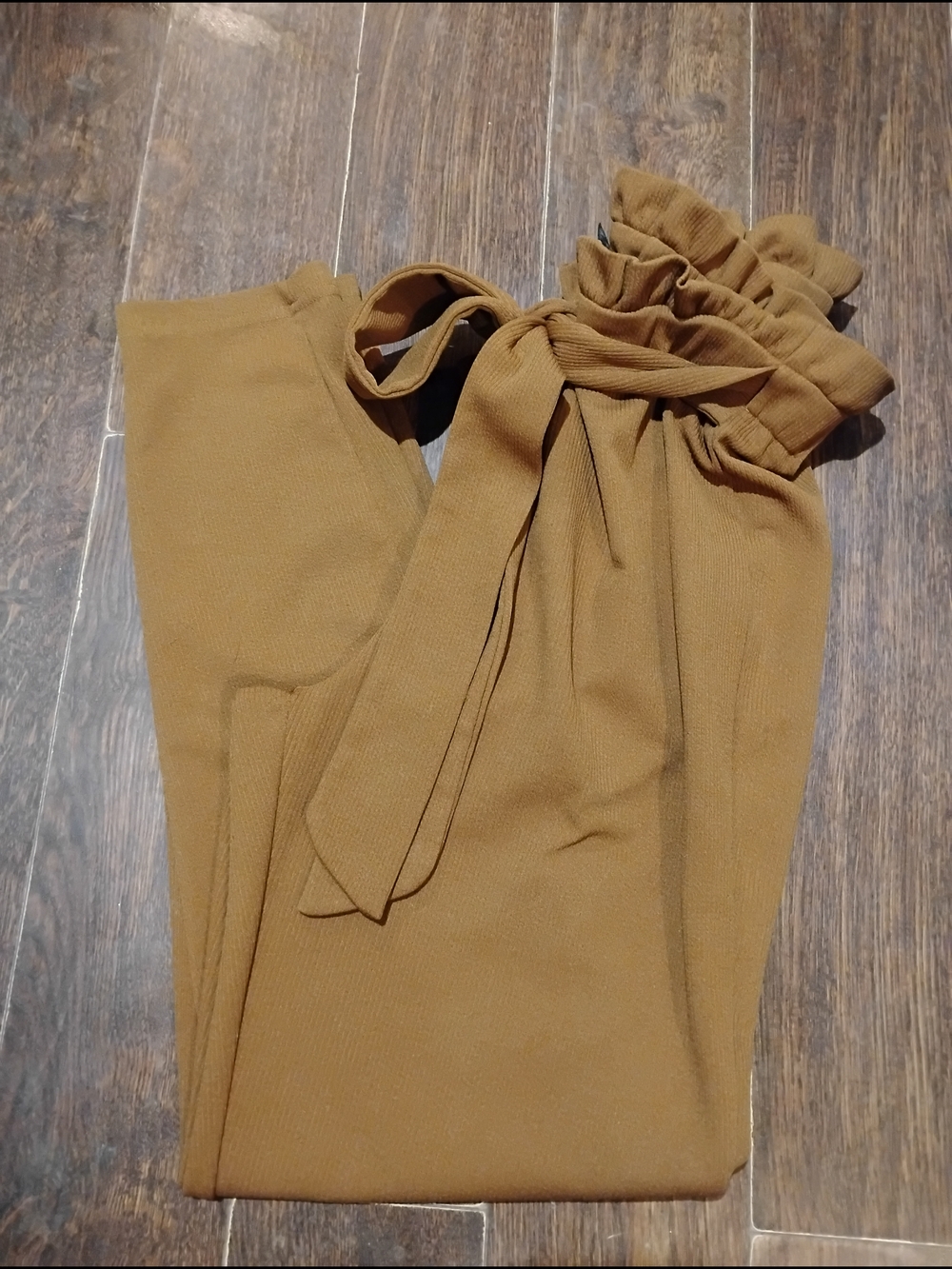 High-Waist Tie-Waist Pants
